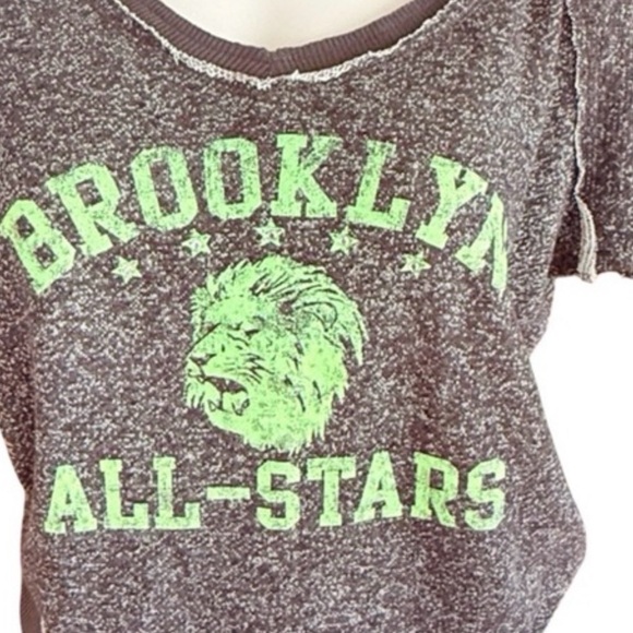 Derek Heart Brooklyn All Stars Cropped Tee NWT - Picture 8 of 8